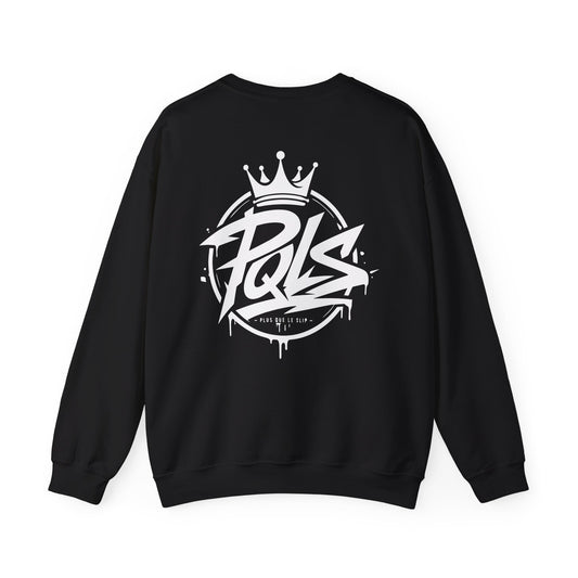 Graffiti Crown Crewneck Sweatshirt — PQLS Streetwear Logo