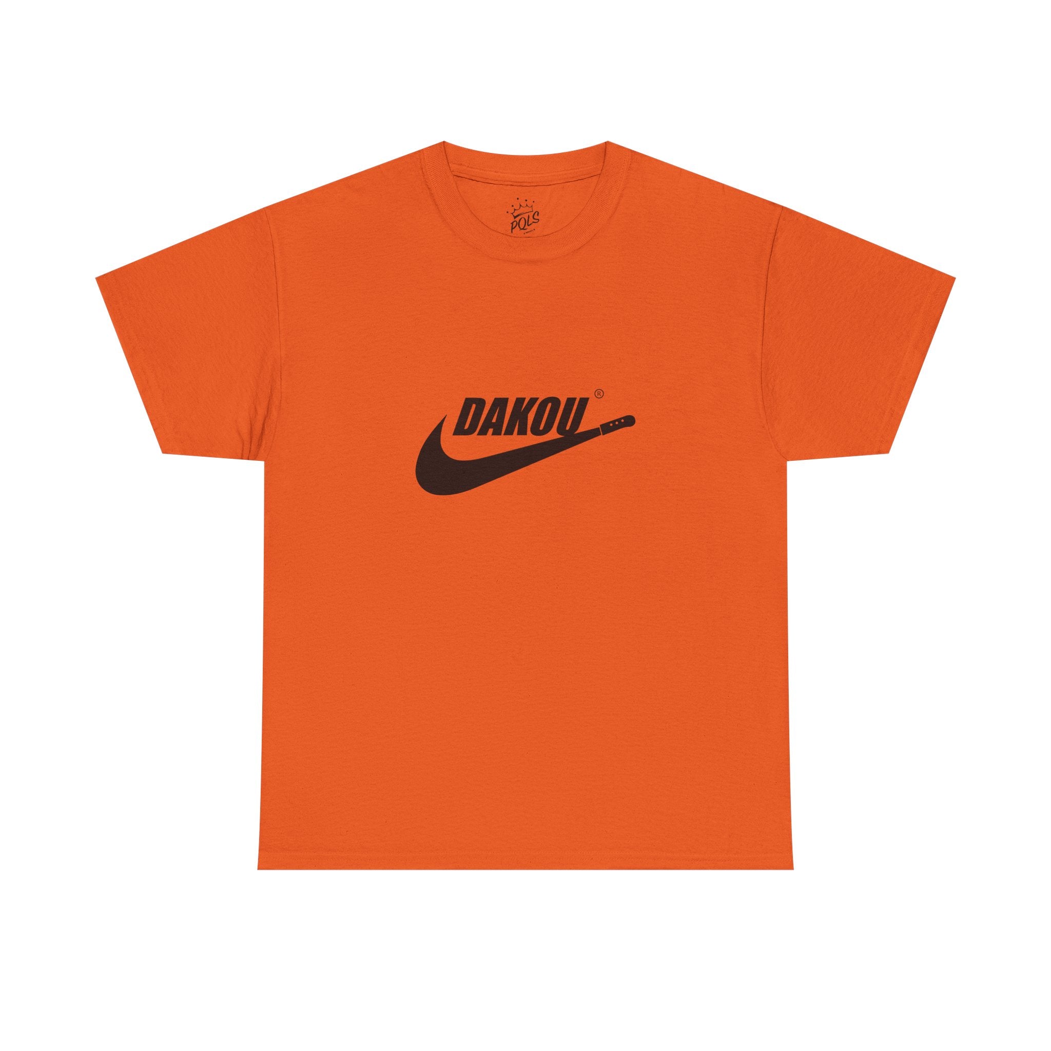 Dakou Swoosh Tee — Minimalist Athletic Logo T‑Shirt