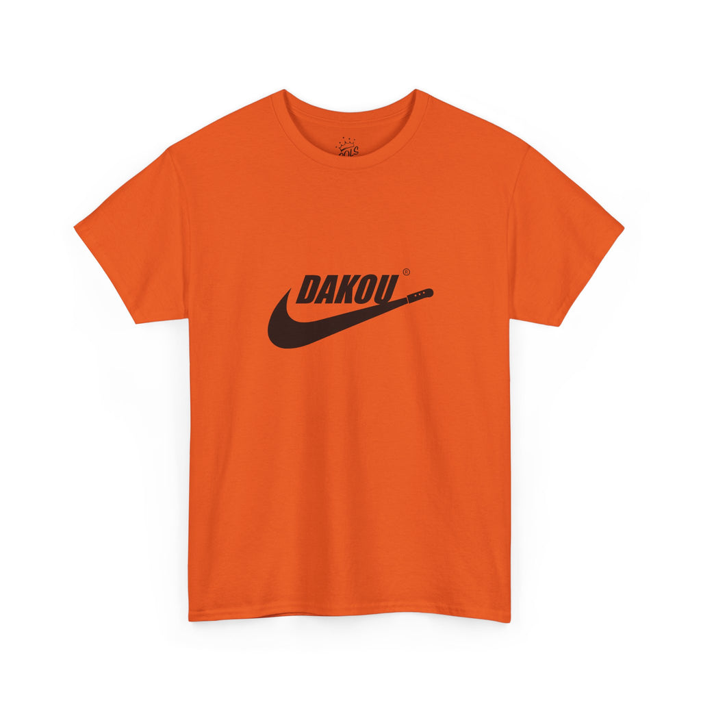Dakou Swoosh Tee — Minimalist Athletic Logo T‑Shirt