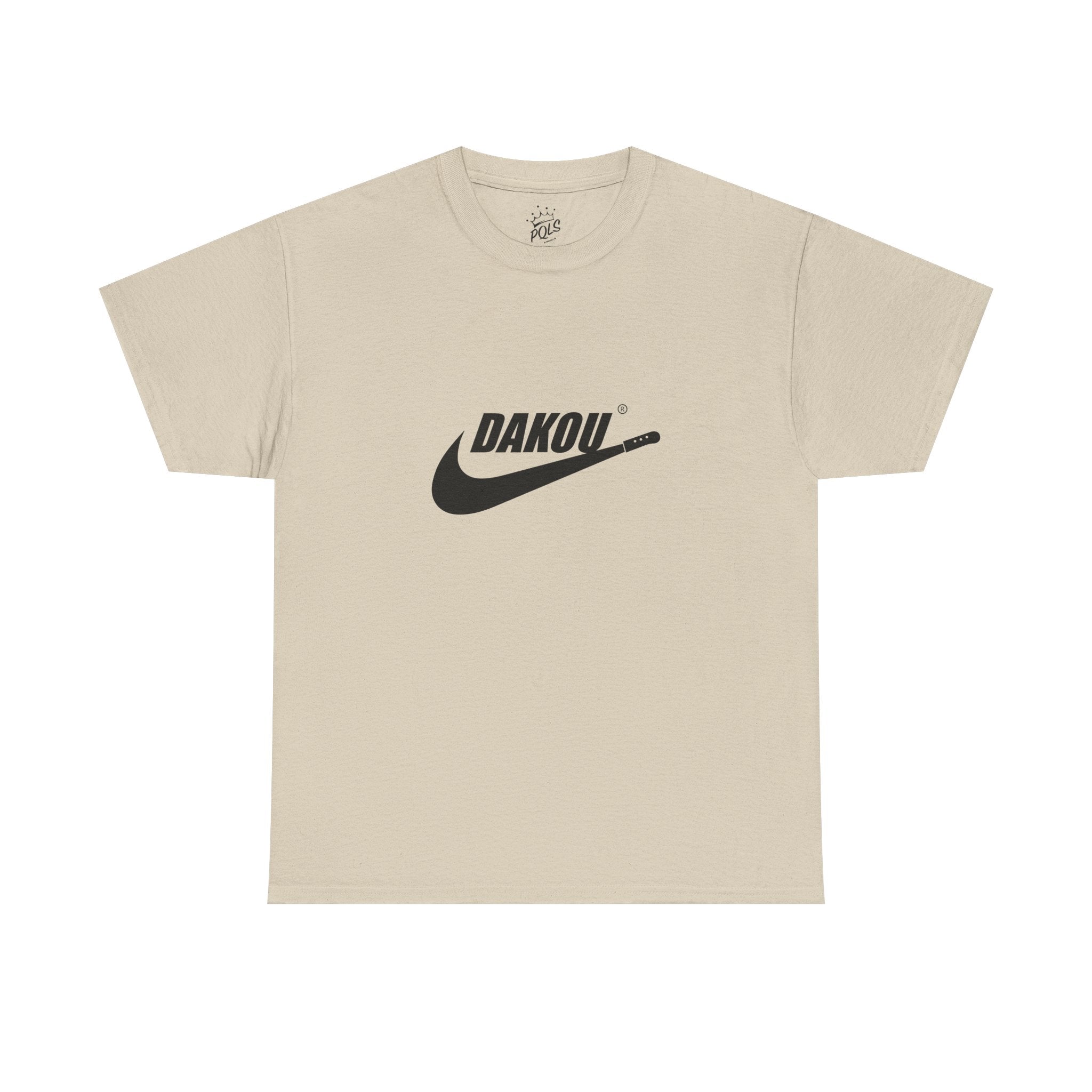 Dakou Swoosh Tee — Minimalist Athletic Logo T‑Shirt