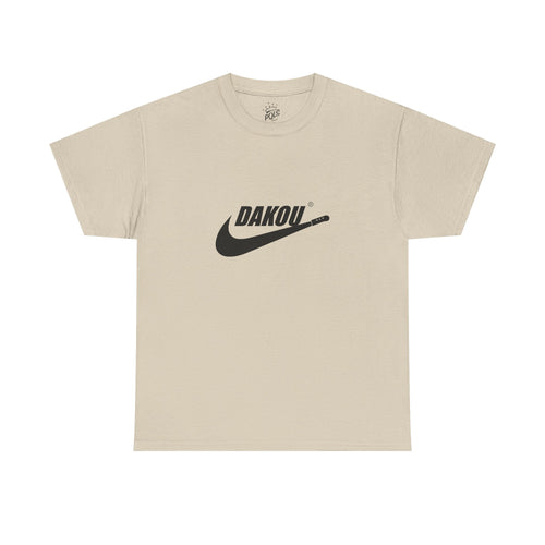 Dakou Swoosh Tee — Minimalist Athletic Logo T‑Shirt