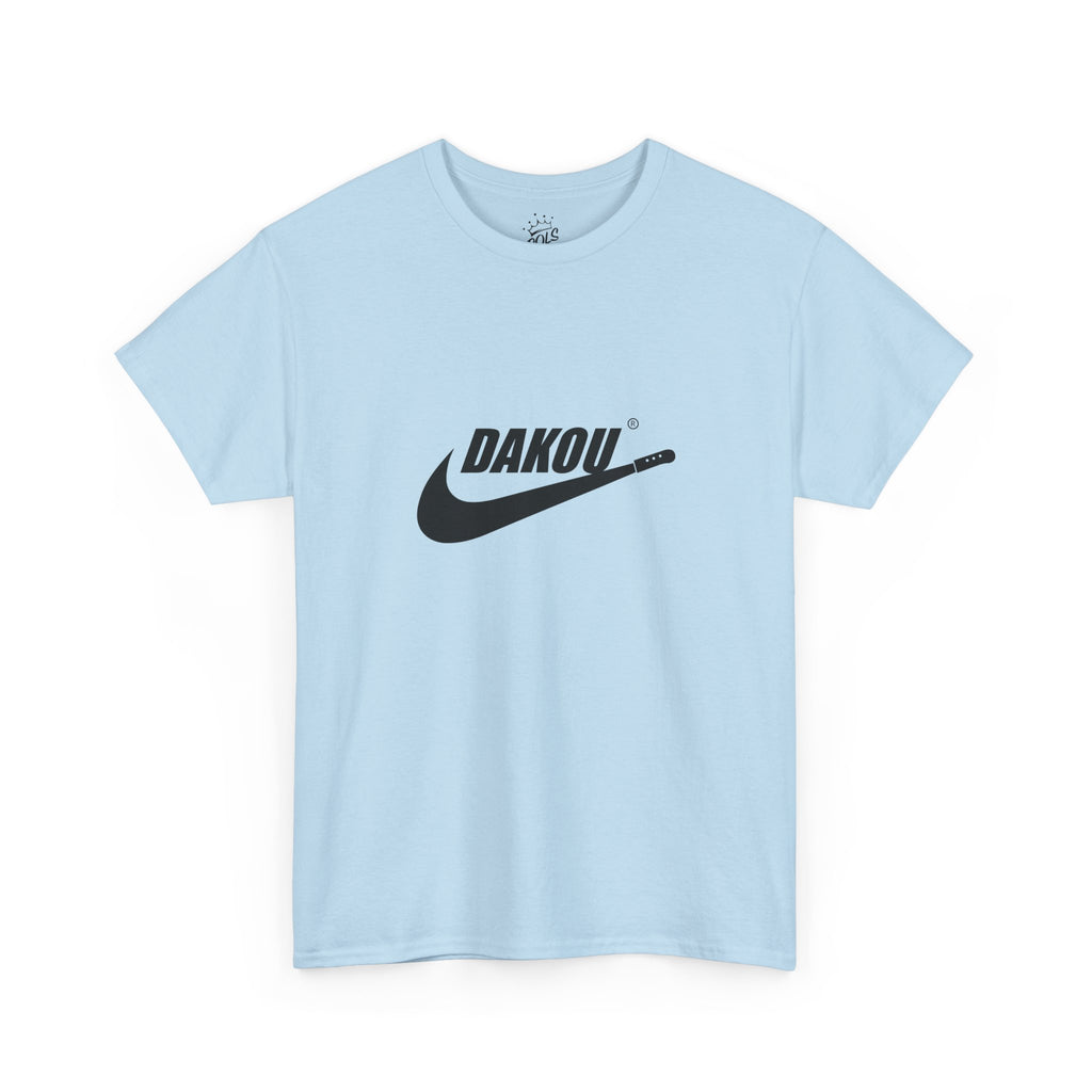 Dakou Swoosh Tee — Minimalist Athletic Logo T‑Shirt