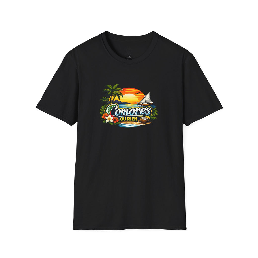 T-Shirt — Comores Ou Rien Sunset Tropical Crew