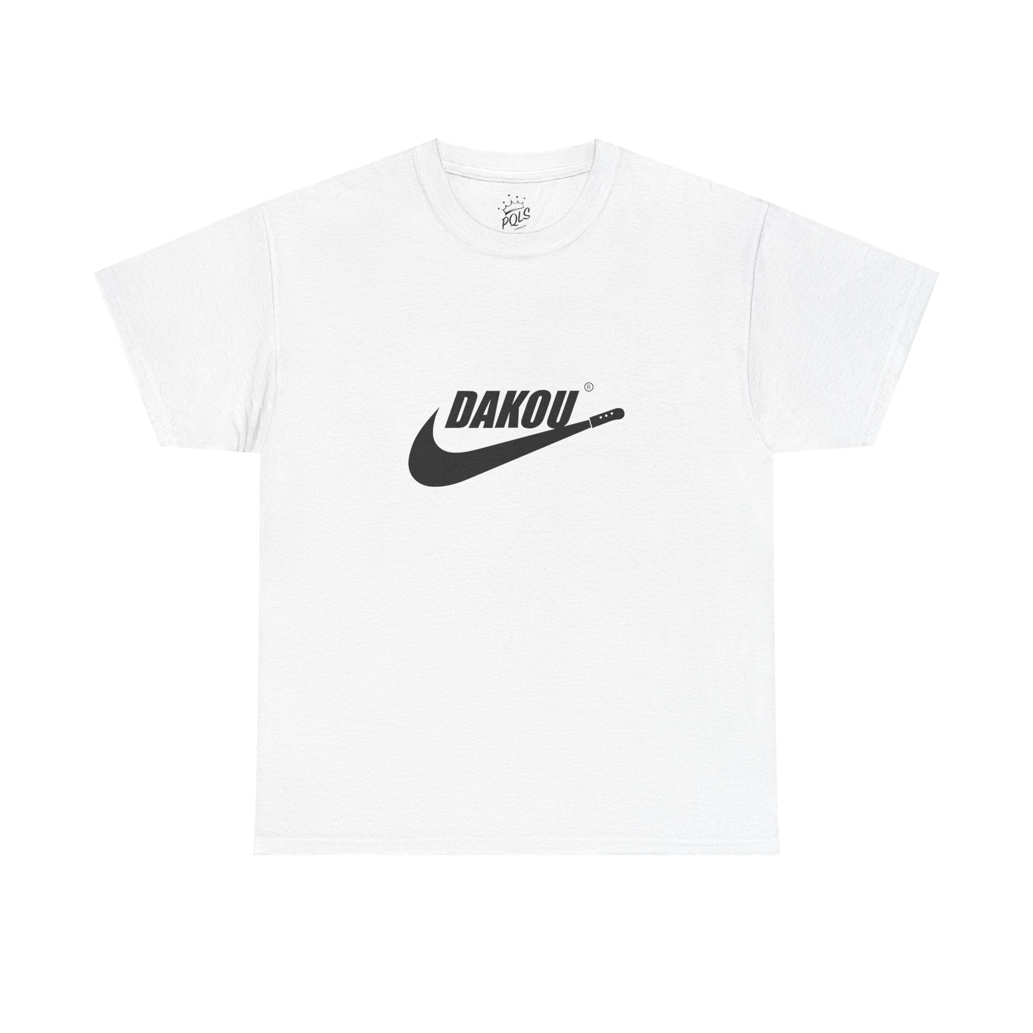 Dakou Swoosh Tee — Minimalist Athletic Logo T‑Shirt