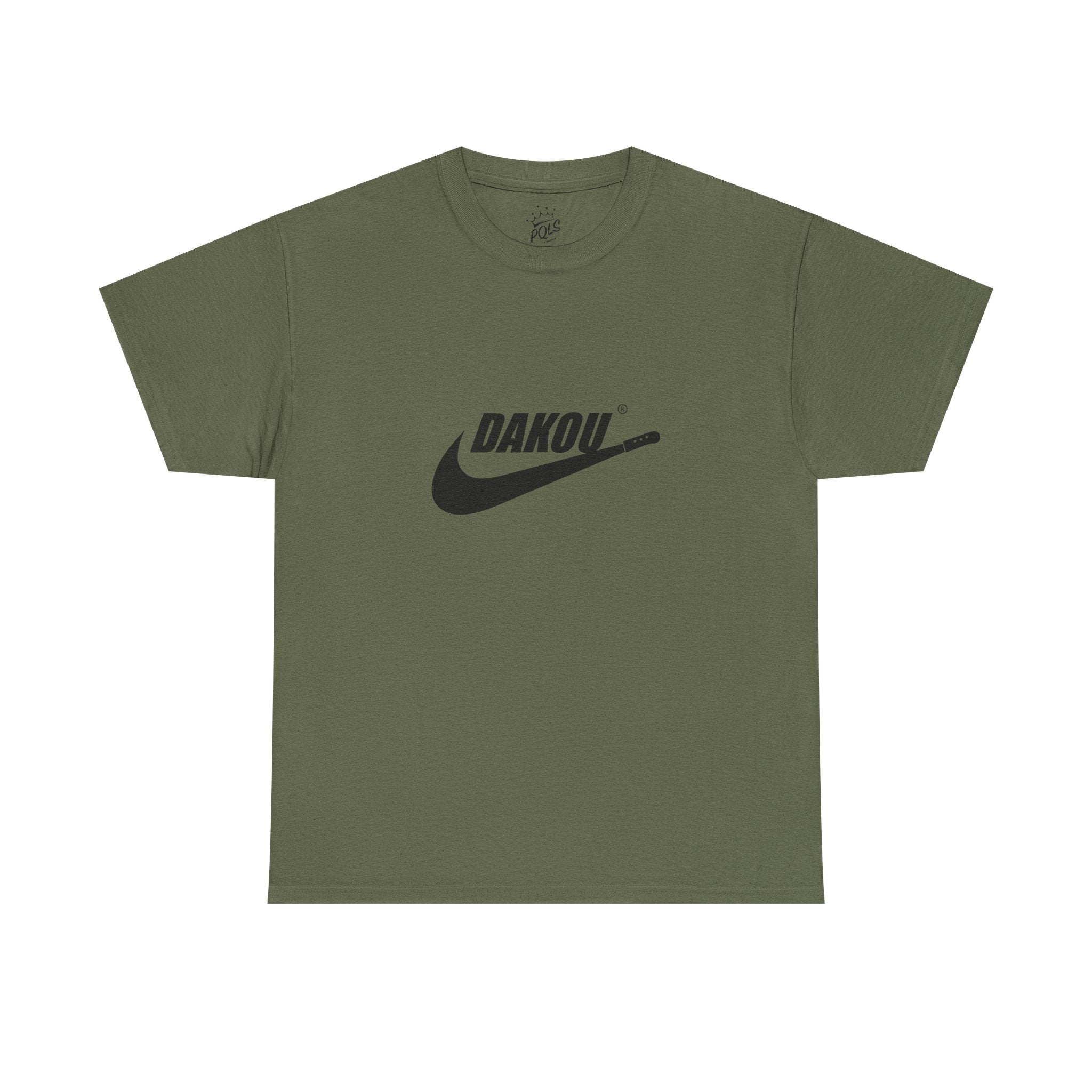 Dakou Swoosh Tee — Minimalist Athletic Logo T‑Shirt