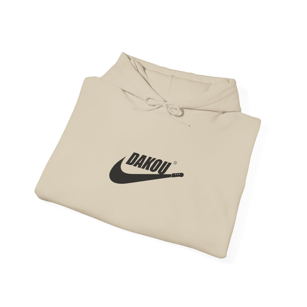 Dakou Swoosh Logo Hoodie - Minimal Streetwear Pullover