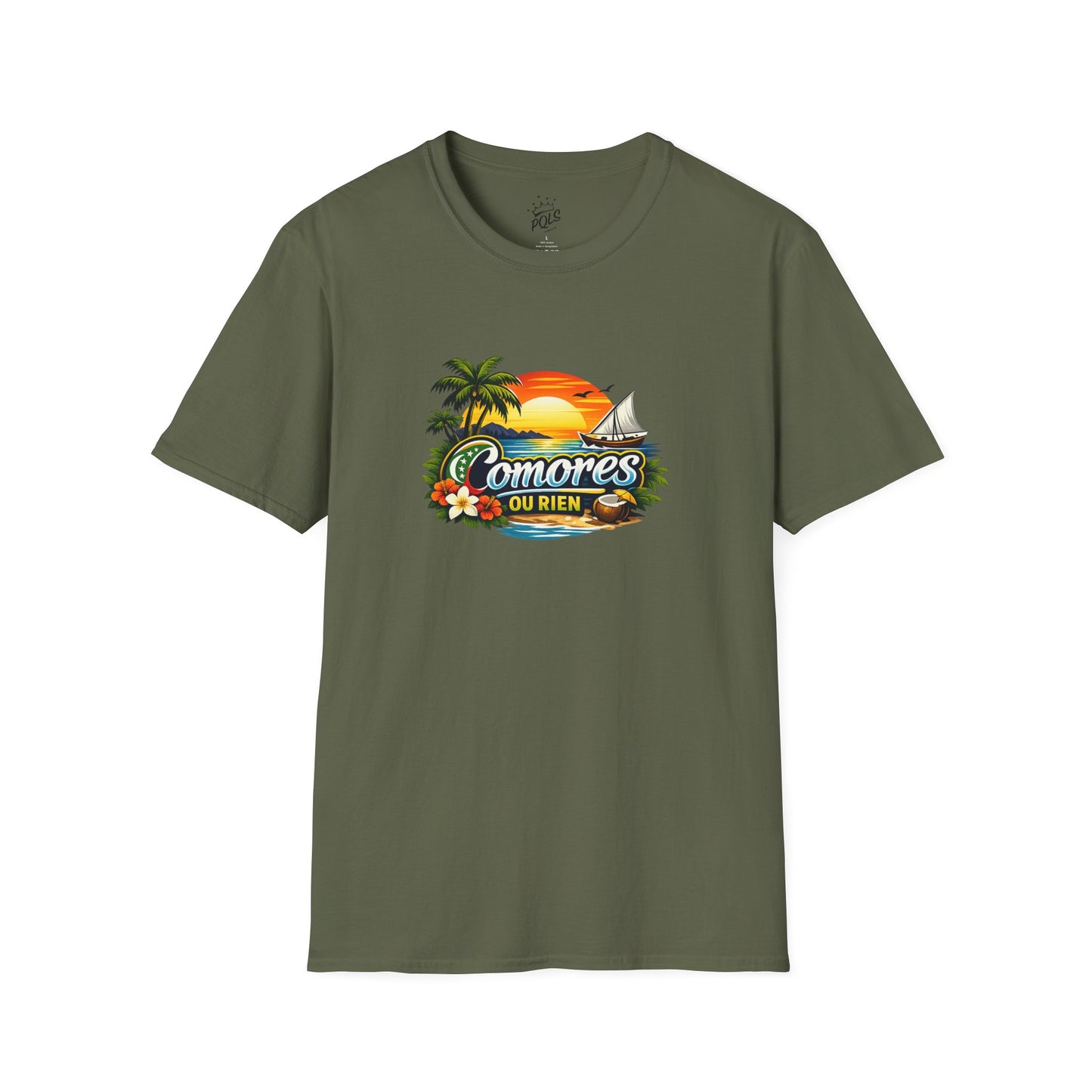 Tee Comores Ou Rien — Sunset Tropical