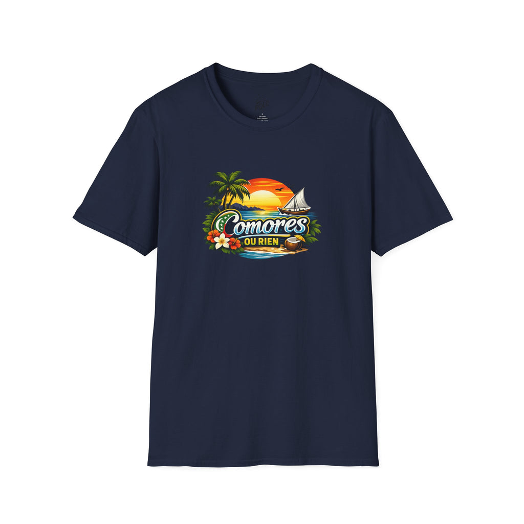 T-Shirt — Comores Ou Rien Sunset Tropical Crew