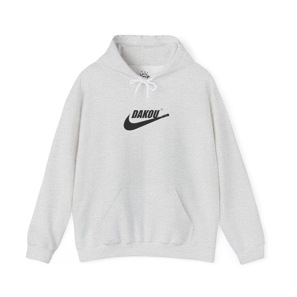 Dakou Swoosh Logo Hoodie - Minimal Streetwear Pullover
