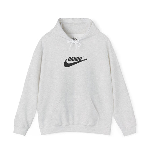 Dakou Swoosh Logo Hoodie - Minimal Streetwear Pullover