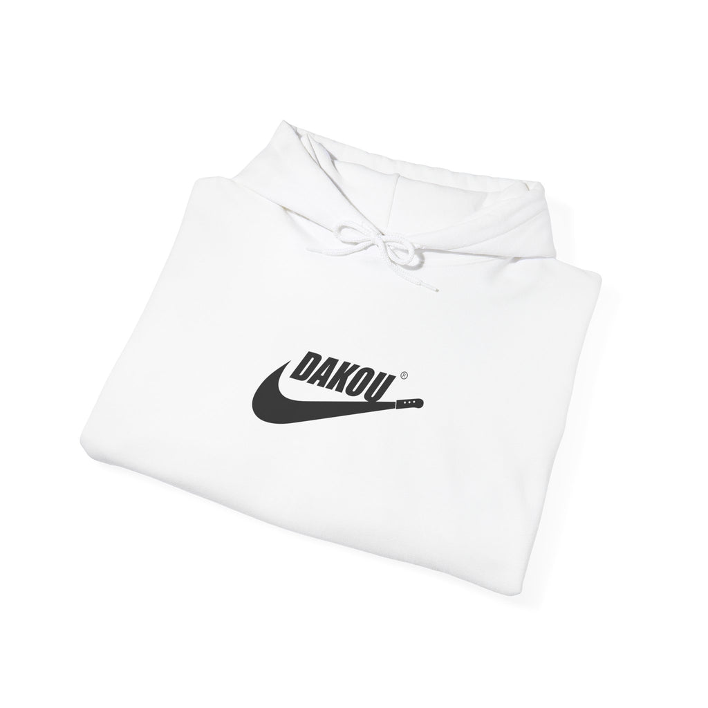 Dakou Swoosh Logo Hoodie - Minimal Streetwear Pullover