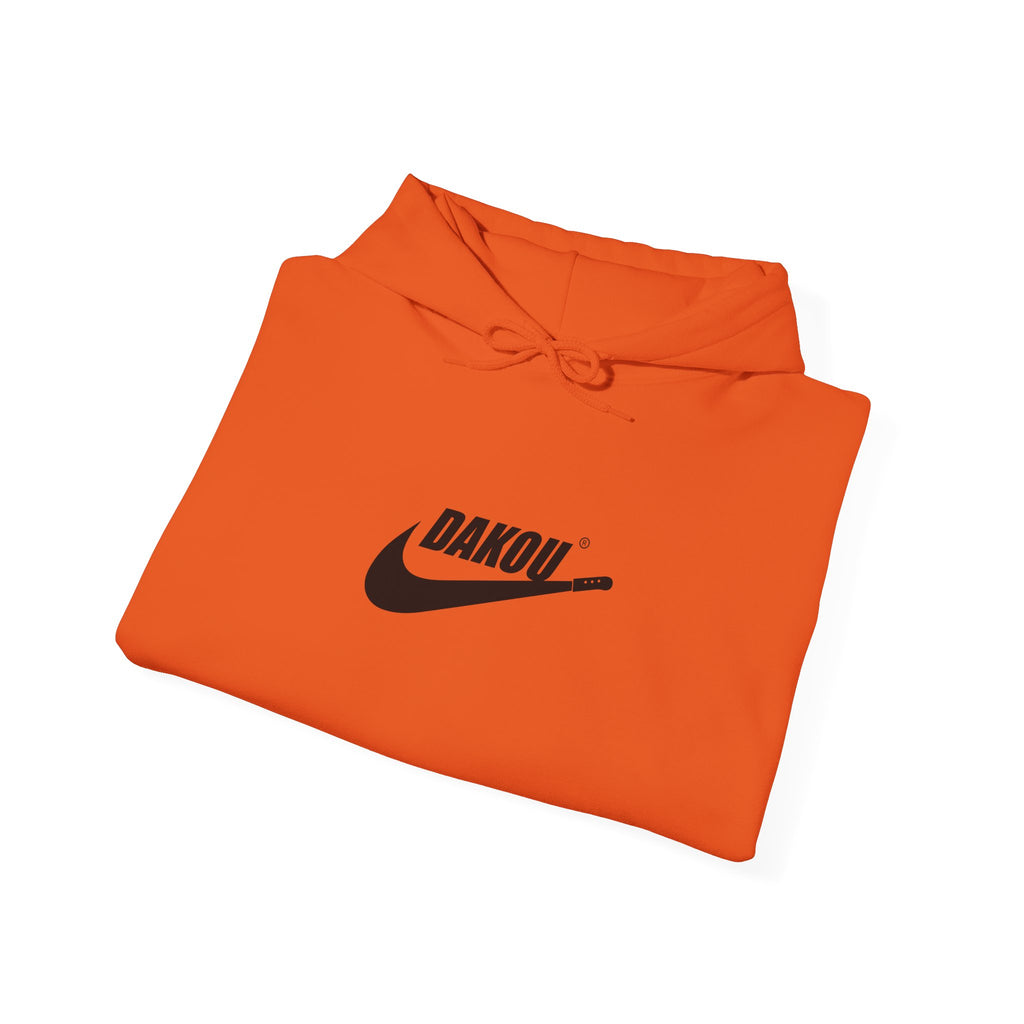 Dakou Swoosh Logo Hoodie - Minimal Streetwear Pullover