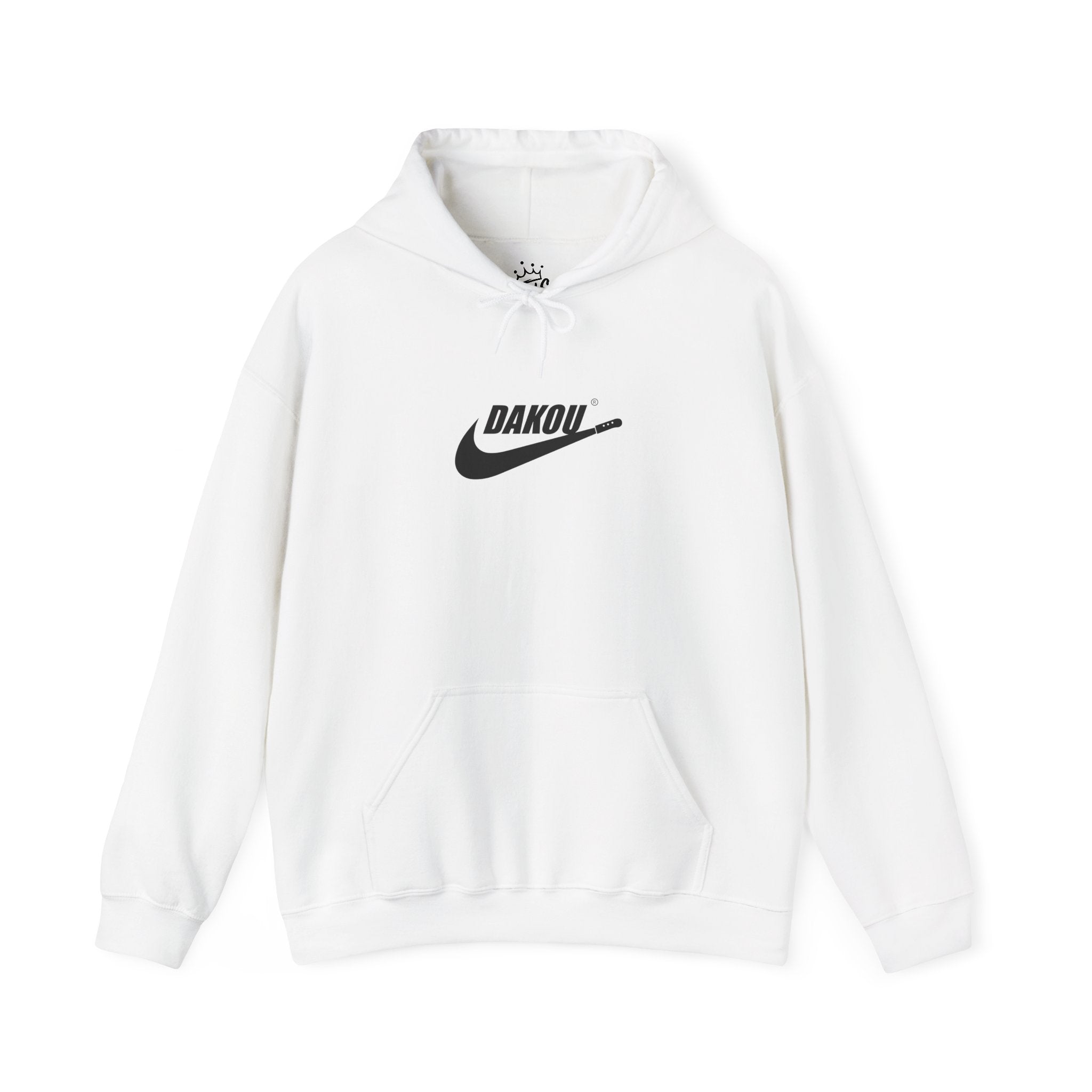 Dakou Swoosh Logo Hoodie - Minimal Streetwear Pullover
