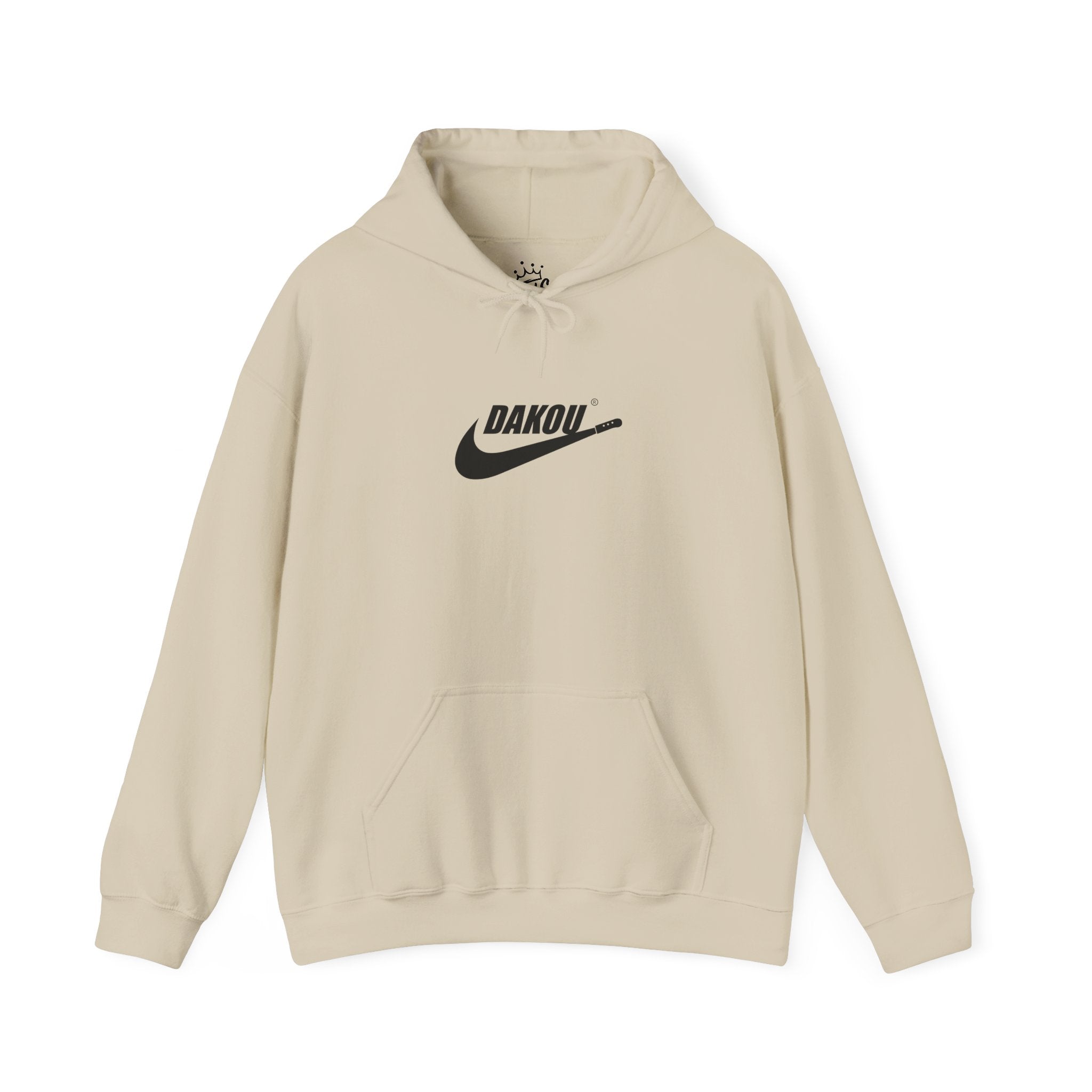 Dakou Swoosh Logo Hoodie - Minimal Streetwear Pullover