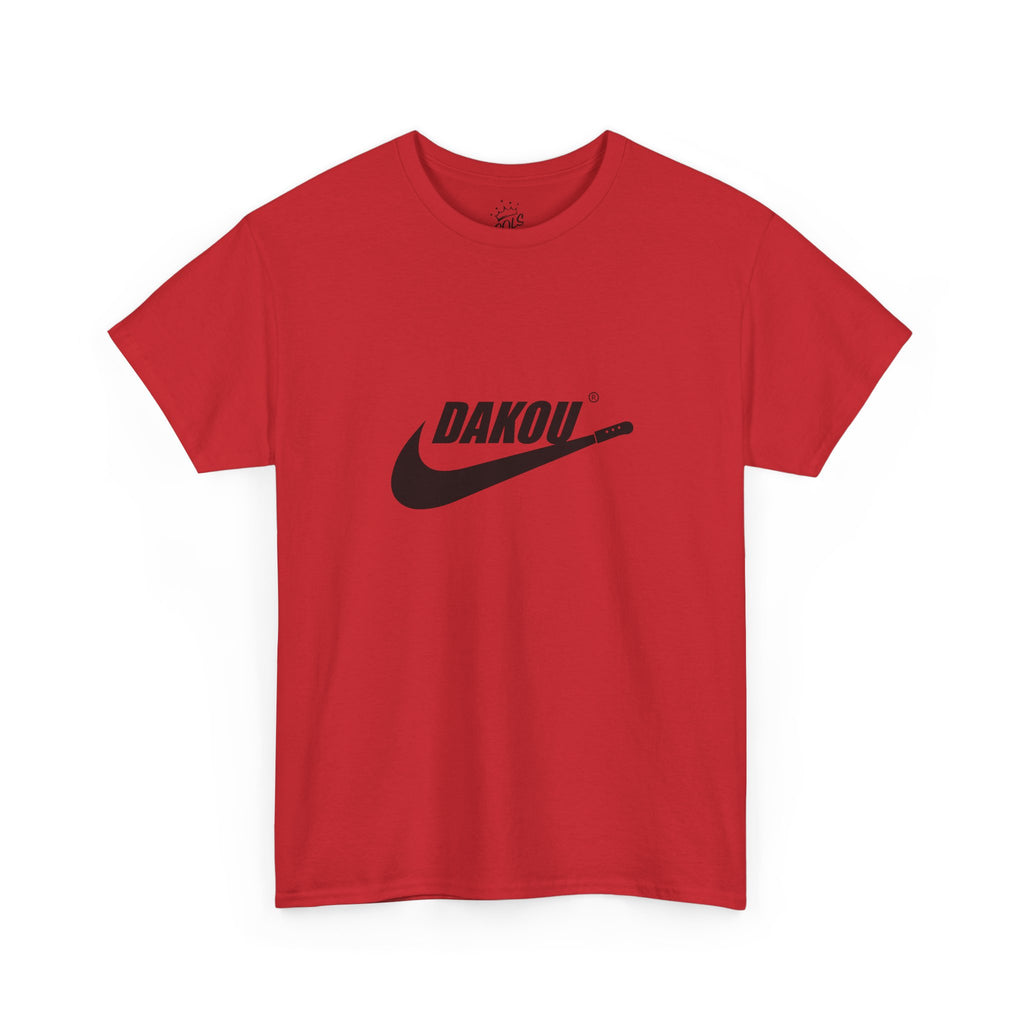 Dakou Swoosh Tee — Minimalist Athletic Logo T‑Shirt