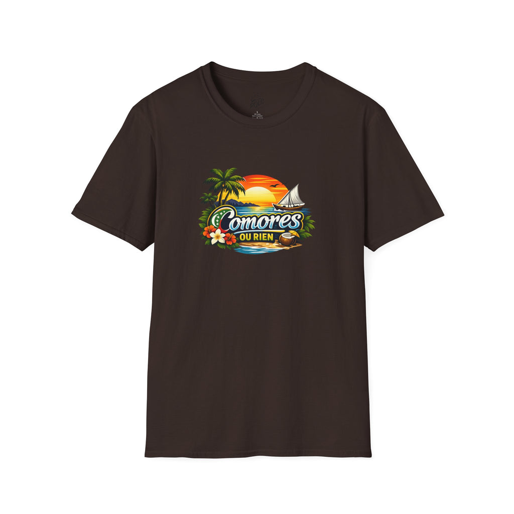 T-Shirt — Comores Ou Rien Sunset Tropical Crew