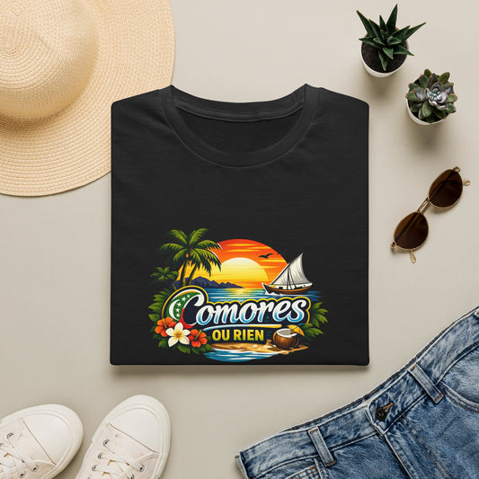 Tee Comores Ou Rien — Sunset Tropical