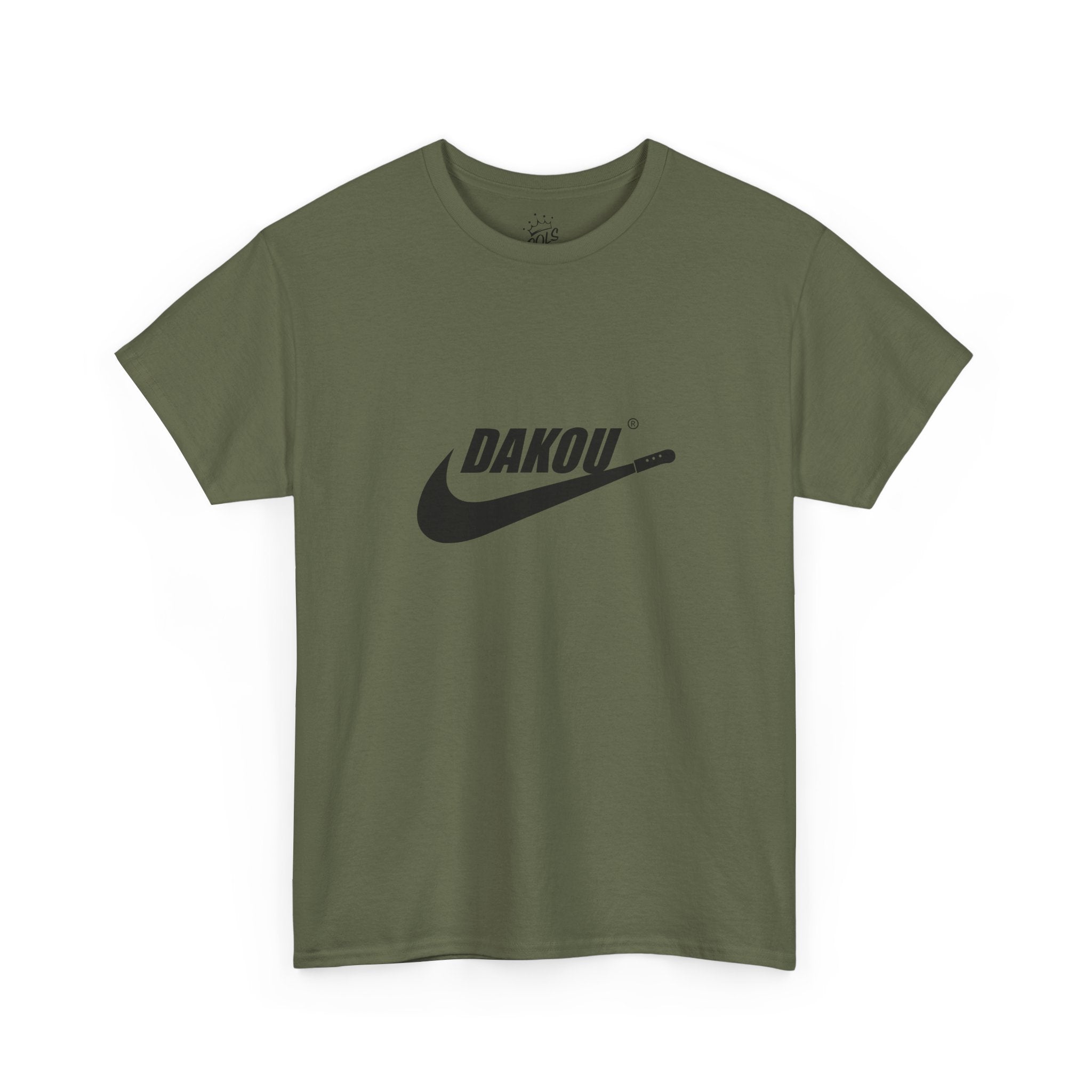 Dakou Swoosh Tee — Minimalist Athletic Logo T‑Shirt