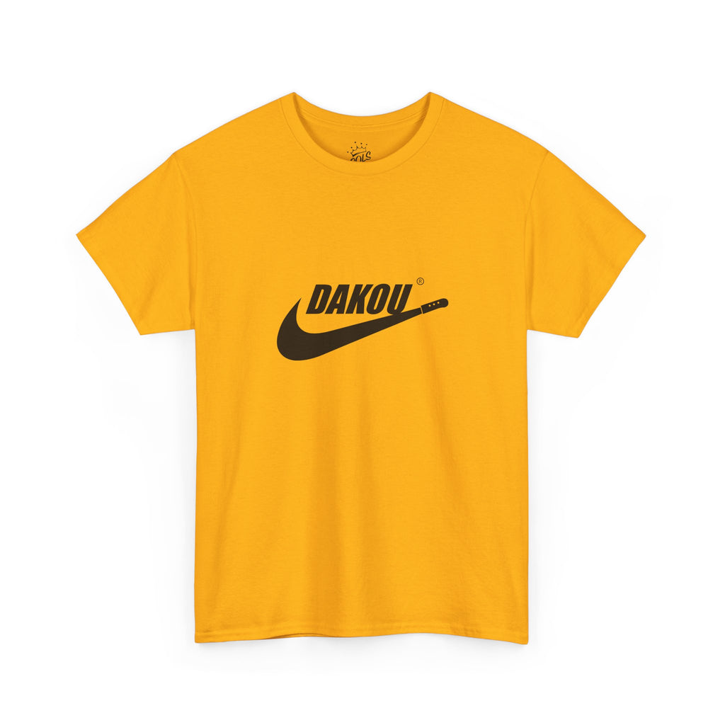 Dakou Swoosh Tee — Minimalist Athletic Logo T‑Shirt