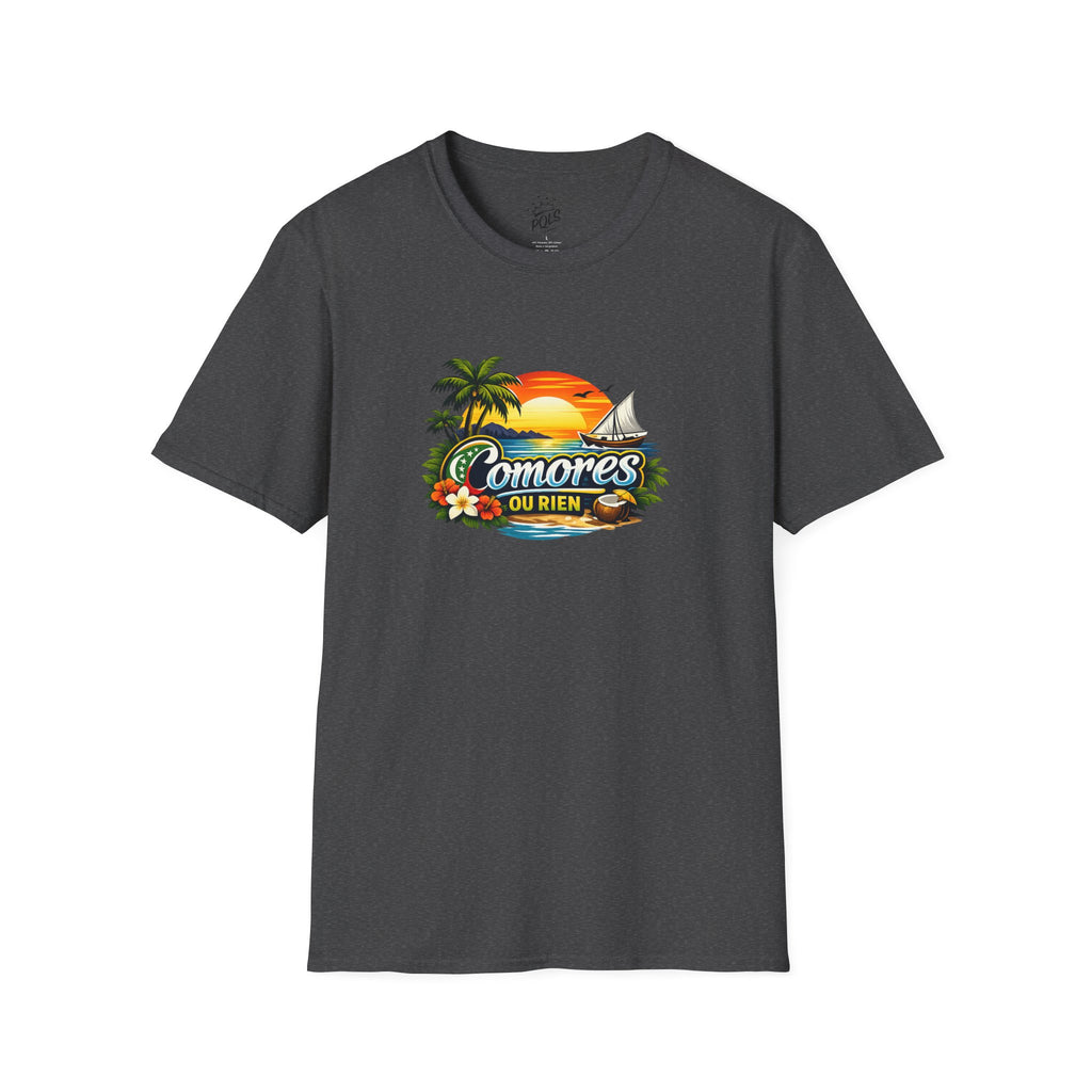 T-Shirt — Comores Ou Rien Sunset Tropical Crew