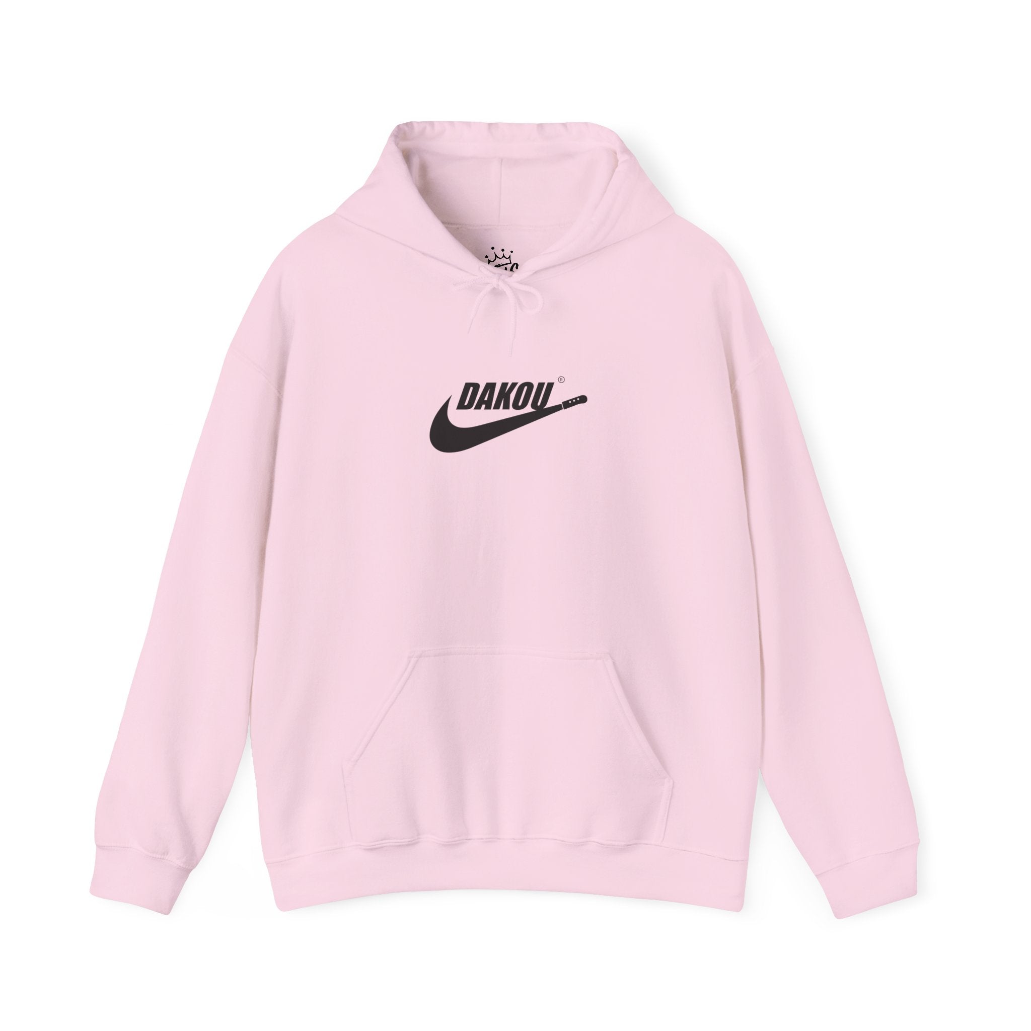 Dakou Swoosh Logo Hoodie - Minimal Streetwear Pullover