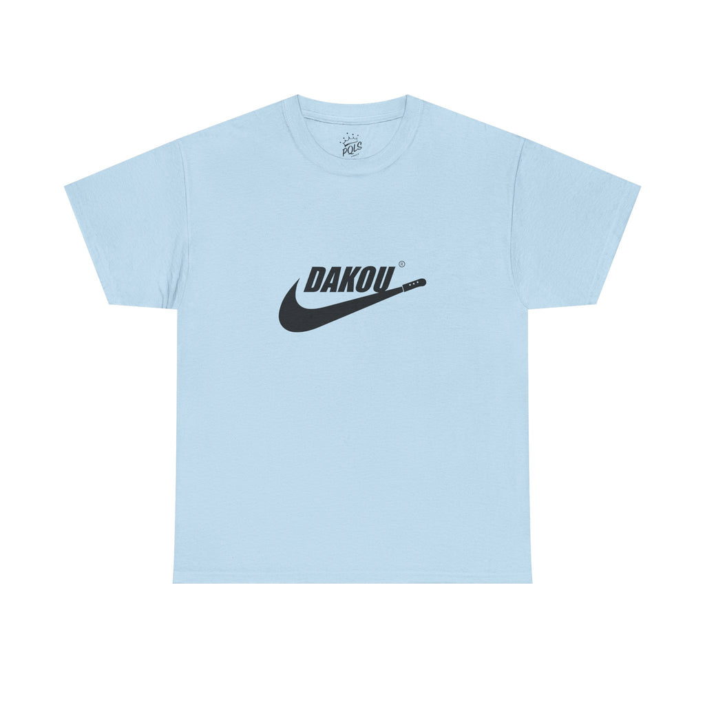 Dakou Swoosh Tee — Minimalist Athletic Logo T‑Shirt