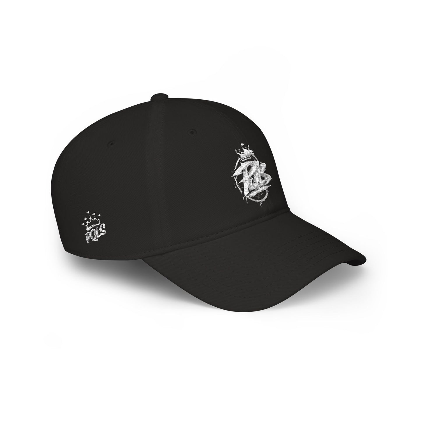 Low Profile Baseball Cap — Pqls Crown Graffiti Logo